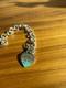 Tiffany & Co. Return To Tiffany Blue Enamel Splash Heart Tag Silver Bracelet