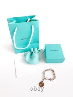 Tiffany & Co. Return to Tiffany Heart Tag Bracelet Blue Enamel Sterling Silver