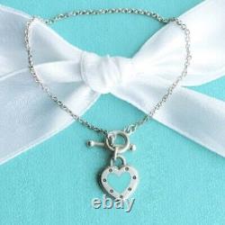 Tiffany & Co. Return to Tiffany Love Blue Heart Toggle Bracelet, Rare Gift