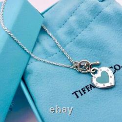 Tiffany & Co. Return to Tiffany Love Blue Heart Toggle Bracelet, Rare Gift