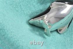 Tiffany & Co Silver Blue Enamel Penguin Charm Pendant For Necklace & Bracelet