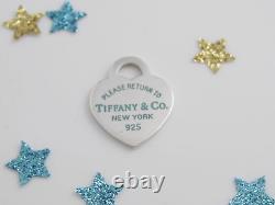Tiffany & Co Silver Blue Enamel Return To Tiffany Pendant For Necklace Bracelet