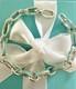 Tiffany Co Silver Clasp Clasping Oval Link Bracelet Blue Enamel Giftable
