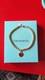 Tiffany & Co. Silver Diamond Blue Enamel Return Rtt Heart Bead Ball Bracelet 6.5