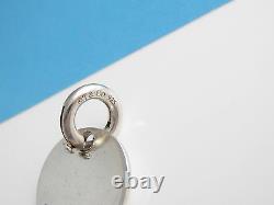 Tiffany & Co Silver RARE Blue Enamel Charm Pendant 4 Necklace / Bracelet