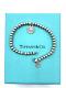 Tiffany & Co. Silver Return To Tiffany Blue Enamel Disc Heart Charm Bracelet