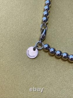 Tiffany & Co Sterling Silver 925 Return to Tiffany Blue Enamel Heart Bracelet 7