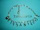 Tiffany & Co Sterling Silver Blue Enamel Tiffany&co Charm Bracelet 6-7