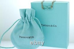 Tiffany & Co Sterling Silver and Blue Enamel Infinity Bracelet