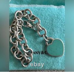 Tiffany &co Return To Tiffany Blue Enamel bracelet silver 925