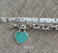 Tiffany &co Return To Tiffany Blue Enamel bracelet silver 925