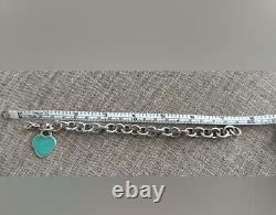 Tiffany &co Return To Tiffany Blue Enamel bracelet silver 925