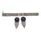 Turkish Anatoli Jewelry Blue Enamel & Sterling Silver Earrings & Bracelet Set