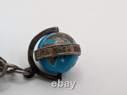Vintage Austrian 900 Silver Glücksbringer 1939 Lucky Charm Bracelet Coral Pig 7