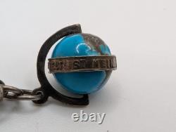 Vintage Austrian 900 Silver Glücksbringer 1939 Lucky Charm Bracelet Coral Pig 7