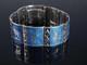 Vintage Blue Enamel Siam Sterling Bracelet