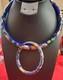 Vintage Cloisonne Hinged Necklace Bracelet Combo Enameled Bangle Collar