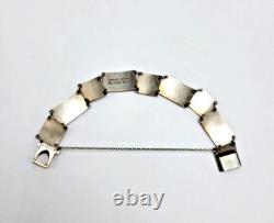 Vintage David Andersen Guilloche Enamel Gilt Sterling Bracelet