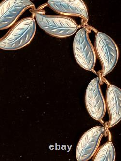 Vintage David Andersen Norway Enamel Bracelet in 925 Sterling Silver, Vermeil