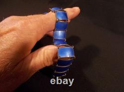 Vintage David Andersen sterling silver and enamel bracelet Norway