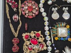Vintage Designer Jewelry Lot Corocraft, Trifari, Weiss, KJL, Chr. Dior