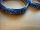 Vintage Enamel Elephants On Sterling Silver Bangle Bracelet Read