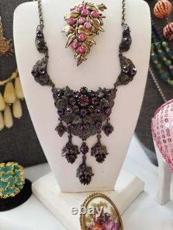 Vintage Estate Costume Jewelry Lot Florenza Trifari Monet Coro Limoges
