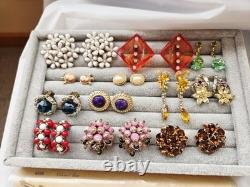 Vintage Estate Costume Jewelry Lot Florenza Trifari Monet Coro Limoges