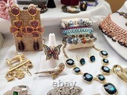 Vintage Estate Costume Jewelry Lot Florenza Trifari Monet Coro Limoges