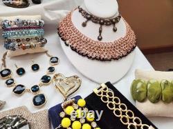 Vintage Estate Costume Jewelry Lot Florenza Trifari Monet Coro Limoges