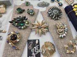 Vintage Estate Costume Jewelry Lot Florenza Trifari Monet Coro Limoges