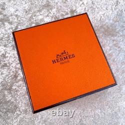 Vintage Hermes Clic Clac Bangle Bracelet Blue Enamel Stars Moon Gold GM withBox