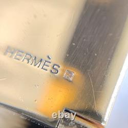 Vintage Hermes Clic Clac Bangle Bracelet Safari Lion Enamel Gold Size GM withBox