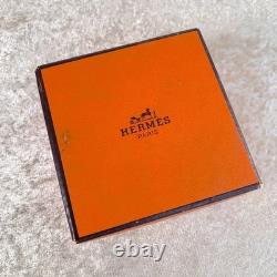 Vintage Hermes Clic Clac Bangle Bracelet Safari Lion Enamel Gold Size GM withBox