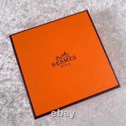 Vintage Hermes Enamel Bangle Bracelet Blue Enamel Dolphin Silver Rim 65 withBox