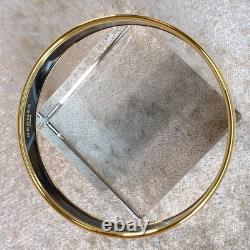 Vintage Hermes Enamel Bangle Bracelet Blue Enamel Seahorse Gold Rim 65 withBox