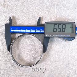 Vintage Hermes Enamel Bangle Bracelet Blue Grey Enamel Sun Silver Rim 65 withBox