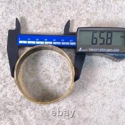 Vintage Hermes Paris Bangle Bracelet Blue Enamel Brazil Feathers Gold Rim 65
