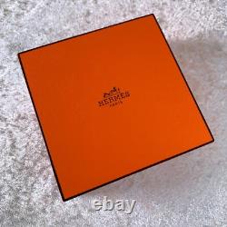 Vintage Hermes Paris Bangle Bracelet Blue Enamel Drums Gold Rim 70 with Box