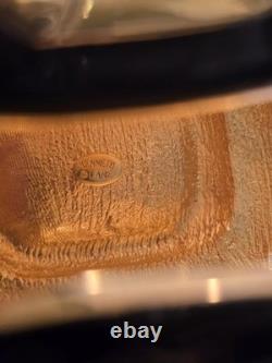 Vintage KJL Kenneth Jay Lane Gold black Enamel blue Cuff Bracelet