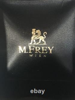 Vintage M Frey Wien Enamel Bracelet Blue Gold Sun New In Original Box