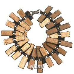 Vintage Matisse Renoir Blue Enamel Copper Necklace Bracelet Earrings Jewelry Lot