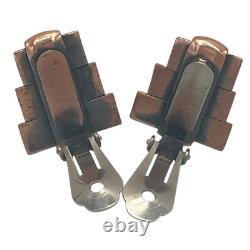 Vintage Matisse Renoir Blue Enamel Copper Necklace Bracelet Earrings Jewelry Lot