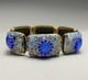 Vintage Mid Century Modern Brutalist Limoges Copper Enamel Bracelet