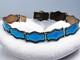 Vintage Norway Sterling Silver 925 Bernard Meldahl Blue Enamel Bracelet