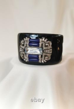 Vintage Rare KJL Kenneth Jay Lane Enamel Cuff Bracelet