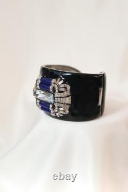 Vintage Rare KJL Kenneth Jay Lane Enamel Cuff Bracelet