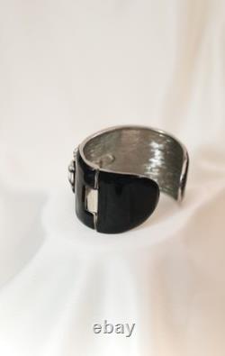 Vintage Rare KJL Kenneth Jay Lane Enamel Cuff Bracelet