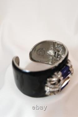 Vintage Rare KJL Kenneth Jay Lane Enamel Cuff Bracelet