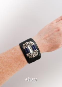 Vintage Rare KJL Kenneth Jay Lane Enamel Cuff Bracelet